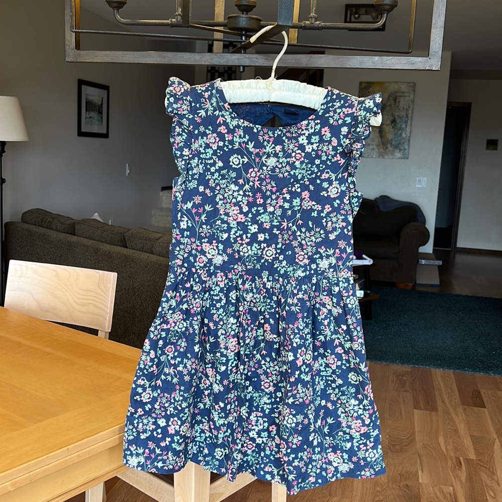 Gap blue flower dress size 10